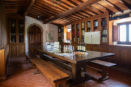 Die Weinverkostung Castellare di Castellina
